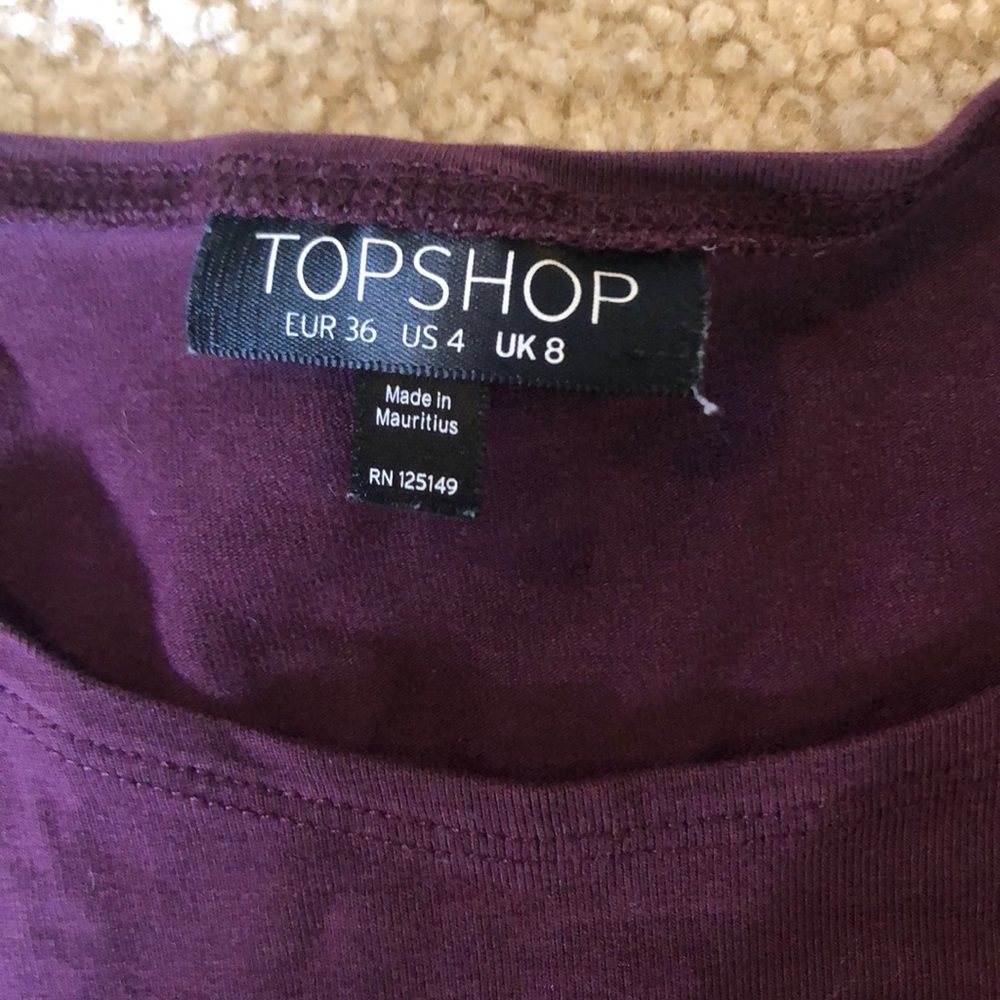 Maroon Topshop Dress
